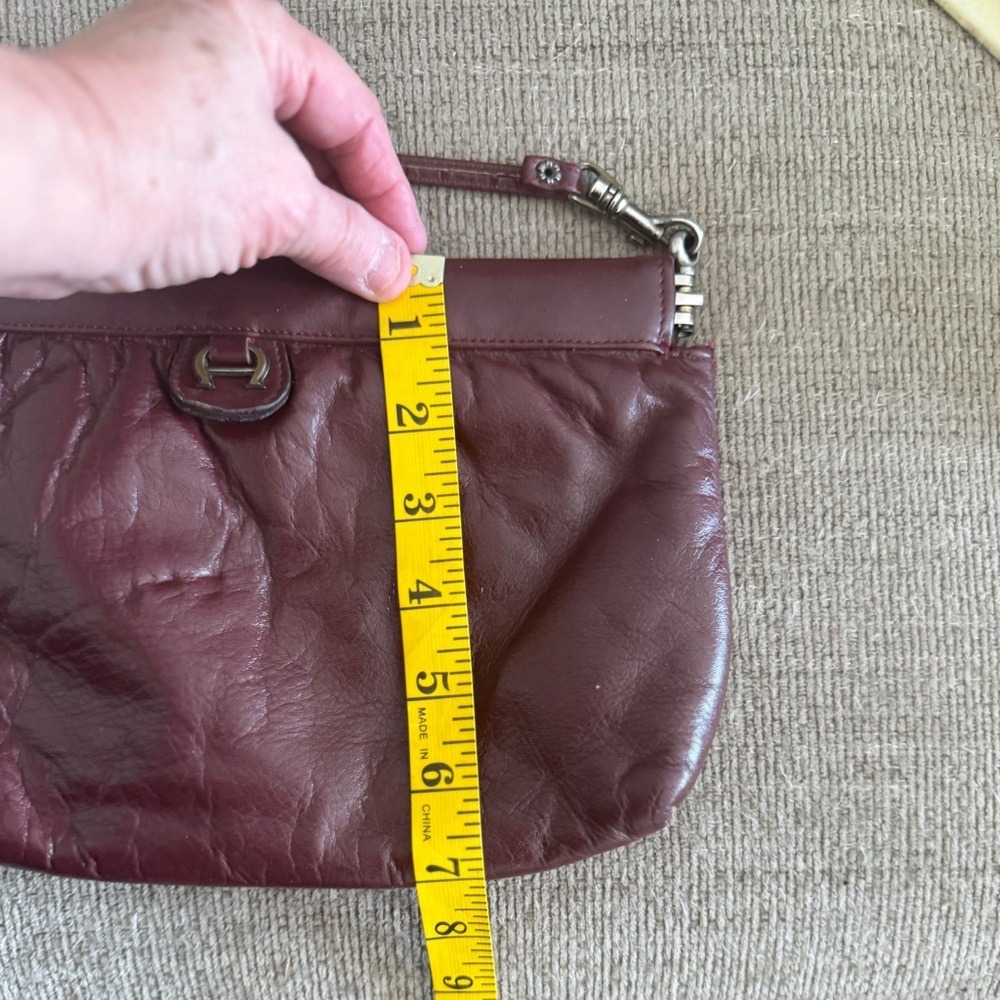 Etienne Aigner Vintage‎ Leather Shoulder Bag Oxblood - Picture 11 of 11